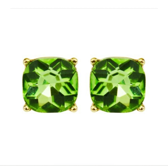 Kirks Folly GreenCrystal Earrings - Picture 7 of 8